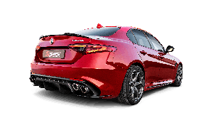 Akrapovic Alfa Romeo Giulia Quadrifoglio 2018 - 2020 - Slip-On Line (Titanium)