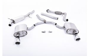 Milltek Audi A4 2.0 TFSI B9 Quattro Saloon & Avant (Non OPF/GPF Models inc Mild Hybrid & Without Brace Bars) SSXAU612