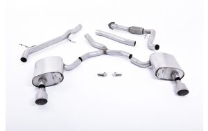 Milltek Audi A4 2.0 TFSI B9 Quattro Saloon & Avant (Non OPF/GPF Models inc Mild Hybrid & Without Brace Bars) SSXAU617