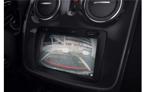 Dacia rear view camera with install