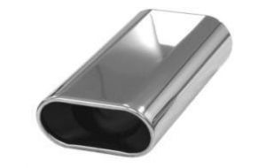 Exhaust end pipe 70x140mm oval Ø50.8mm-2.00inch