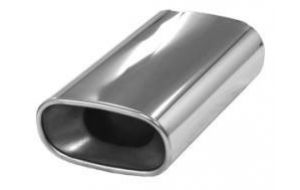 Exhaust end pipe 85x150mm oval Ø50.8mm-2.00inch